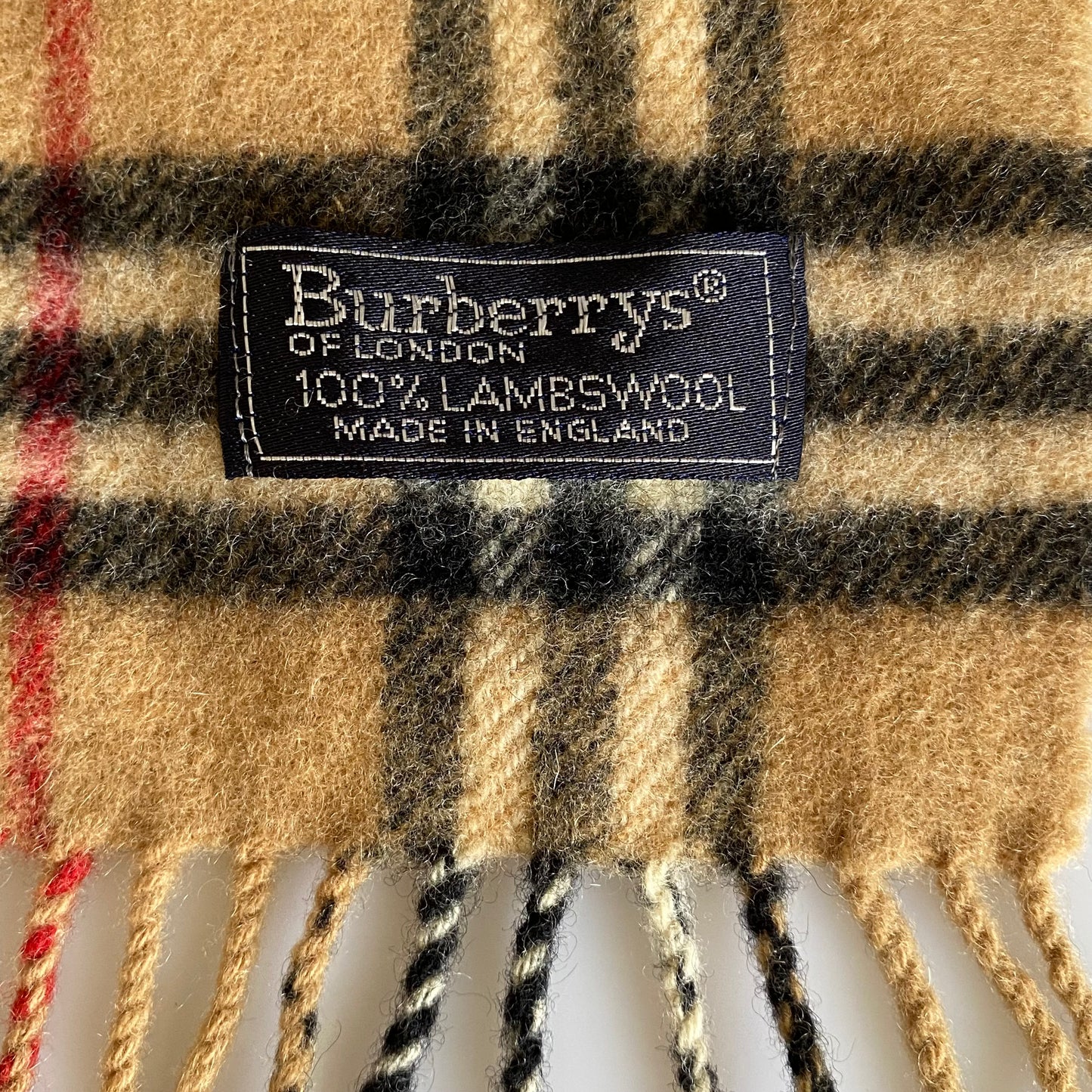 Burberry nova check wool unisex scarf Authentic with COA 50 inch long