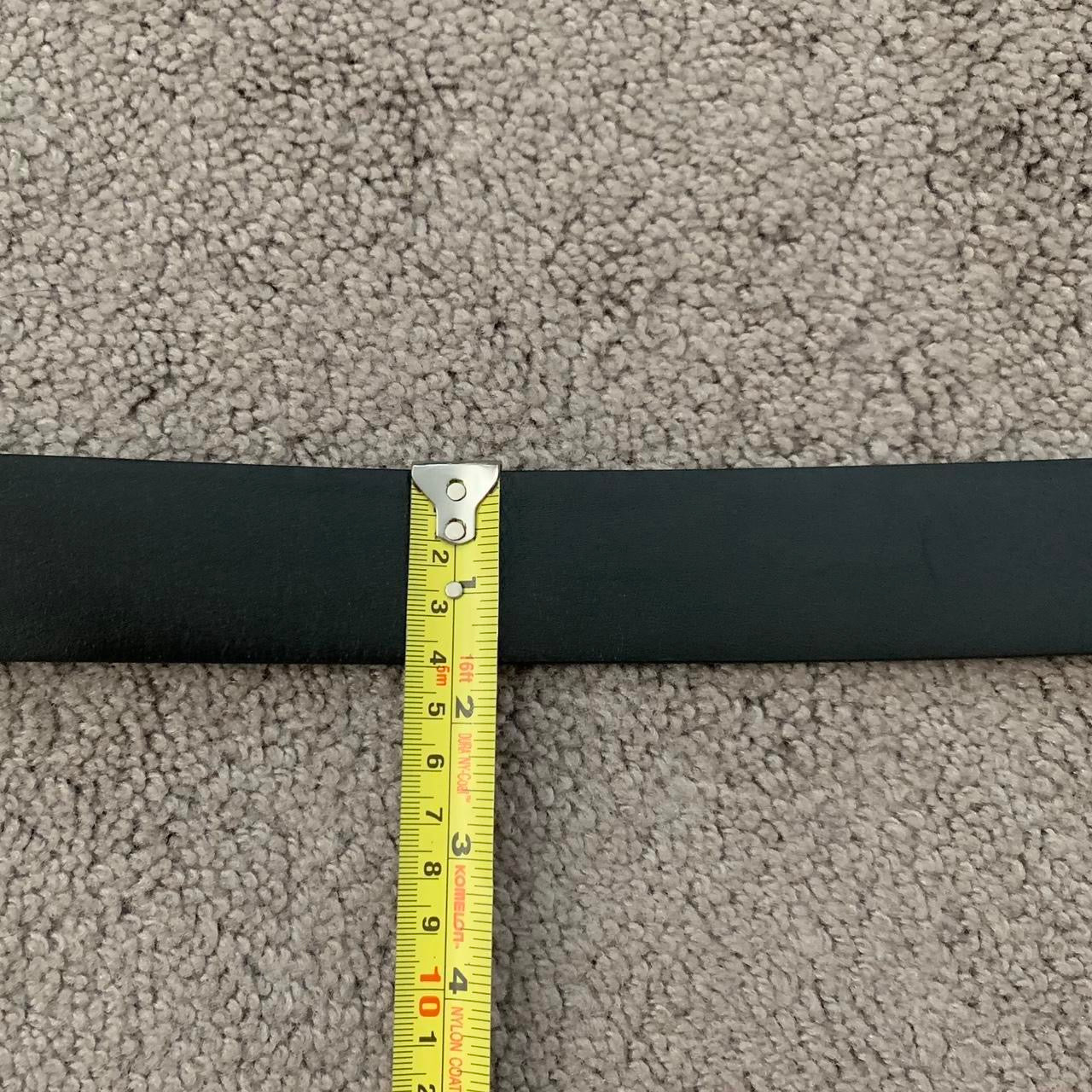 Authentic Dolce & Gabbana unisex black leather belt size 90 cm/36” with dust bag