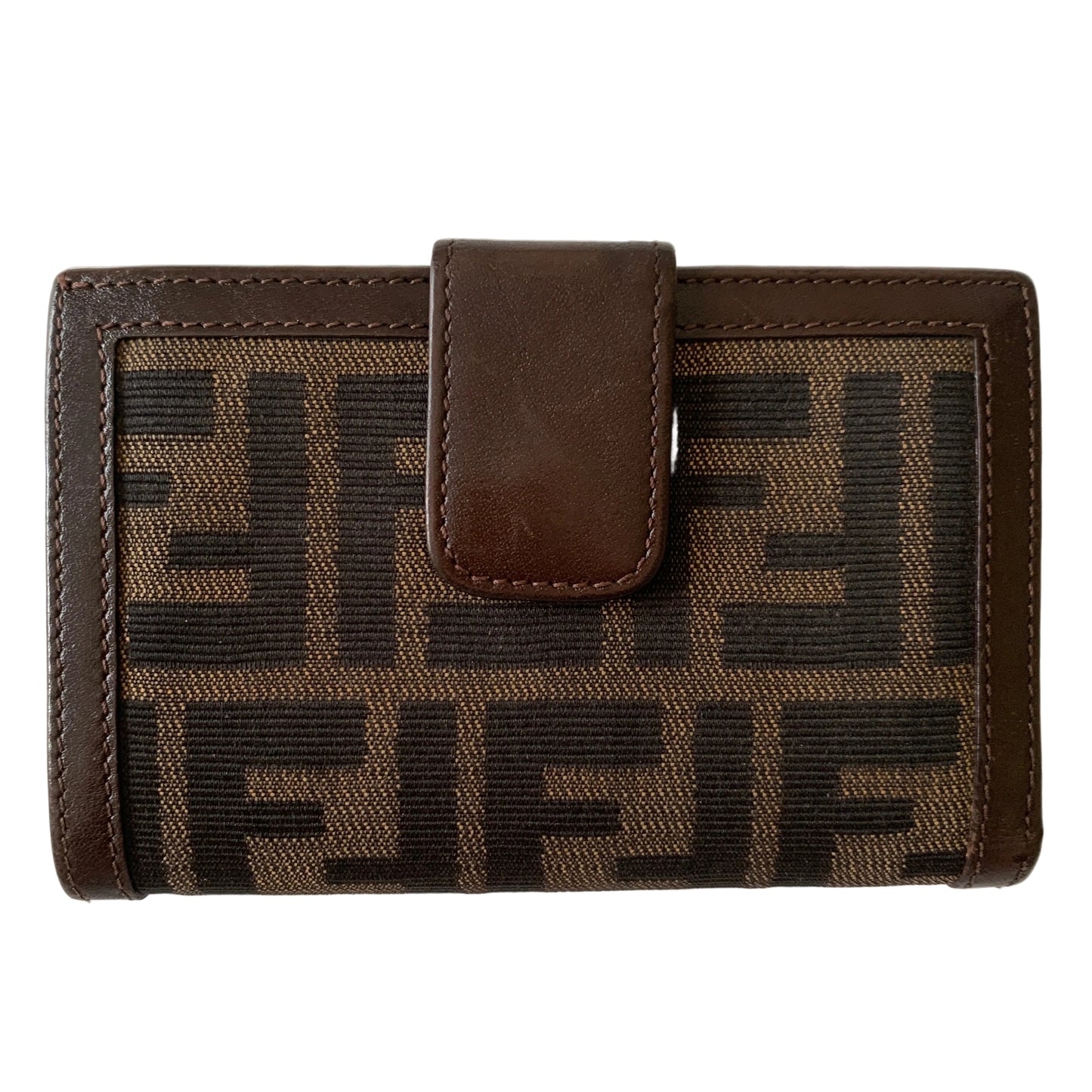 Fendi FF zucca monogram kisslock Wallet authentic with COA