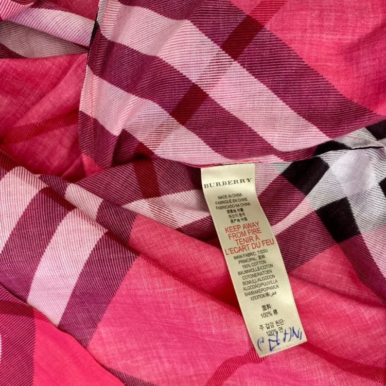 Authentic Burberry cotton check dress size M