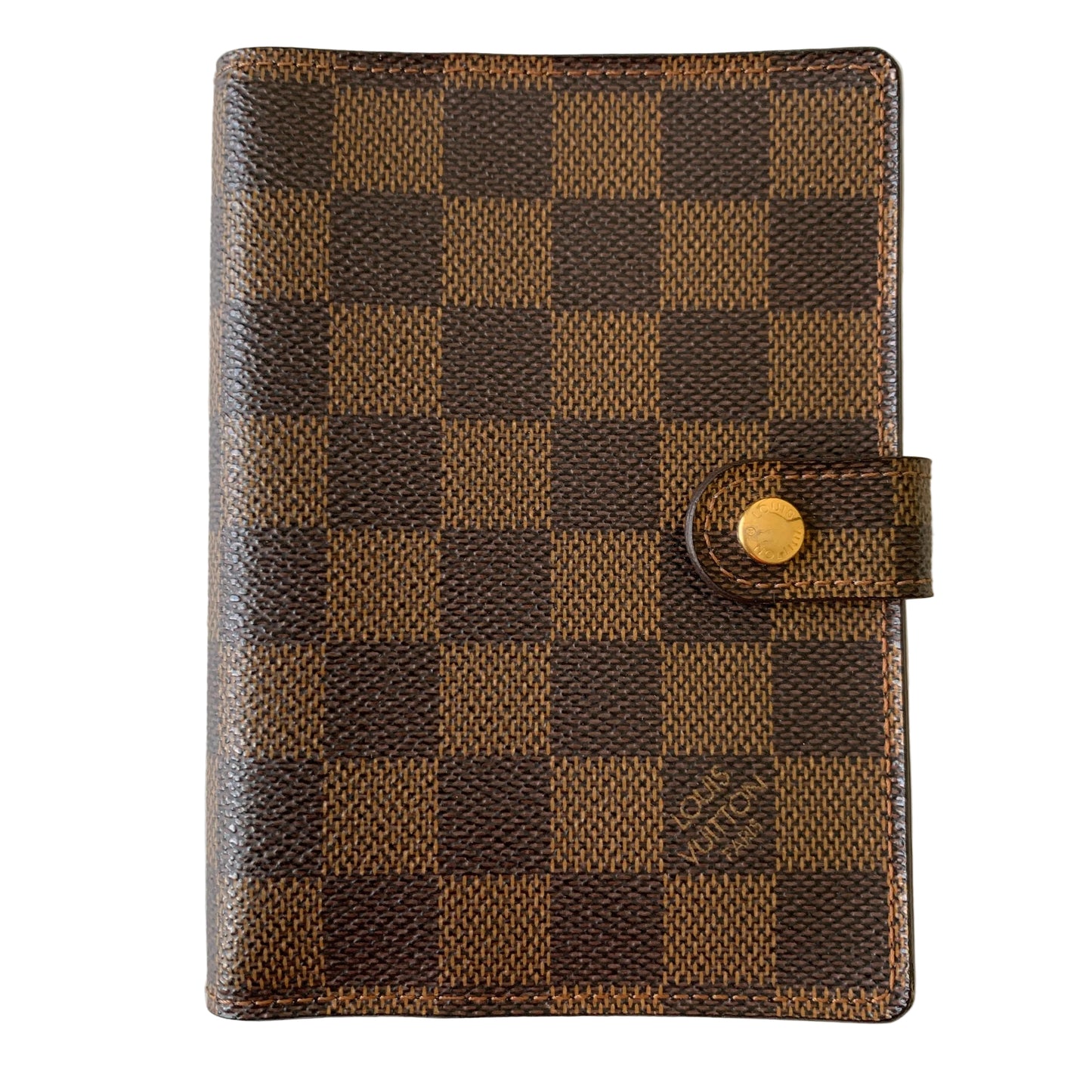 Louis Vuitton damier brown Agenda PM CA0025 authentic with COA