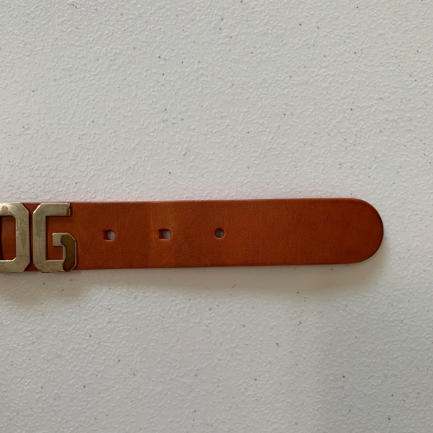 Dolce Gabbana DG logo leather Belt authentic with COA size 95 cm 44 inch