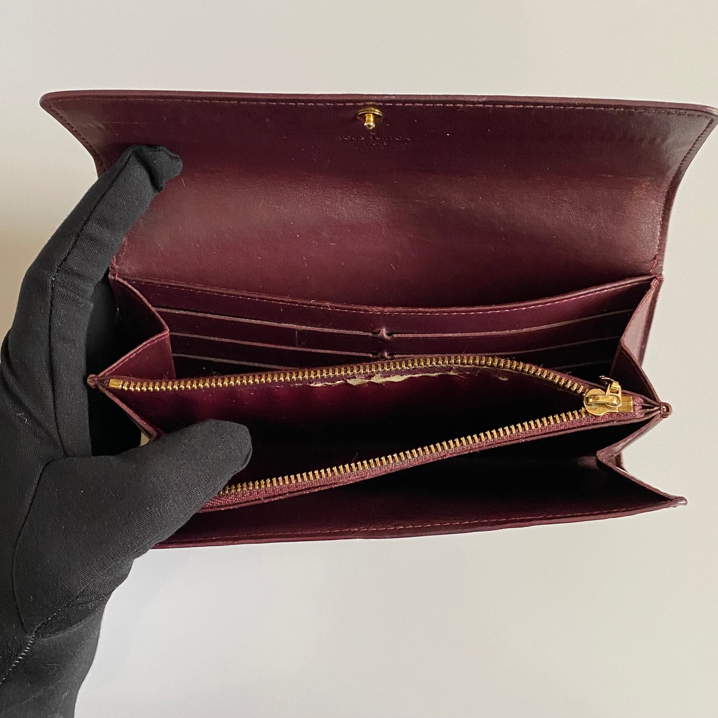 Louis Vuitton vernis monogram long TR3142 wallet authentic with coa
