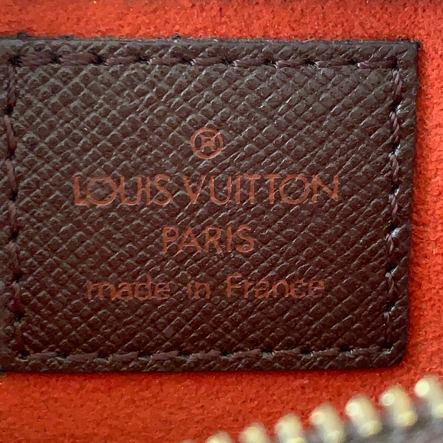 Louis Vuitton damier brown marais Pouch SP0077 authentic with COA
