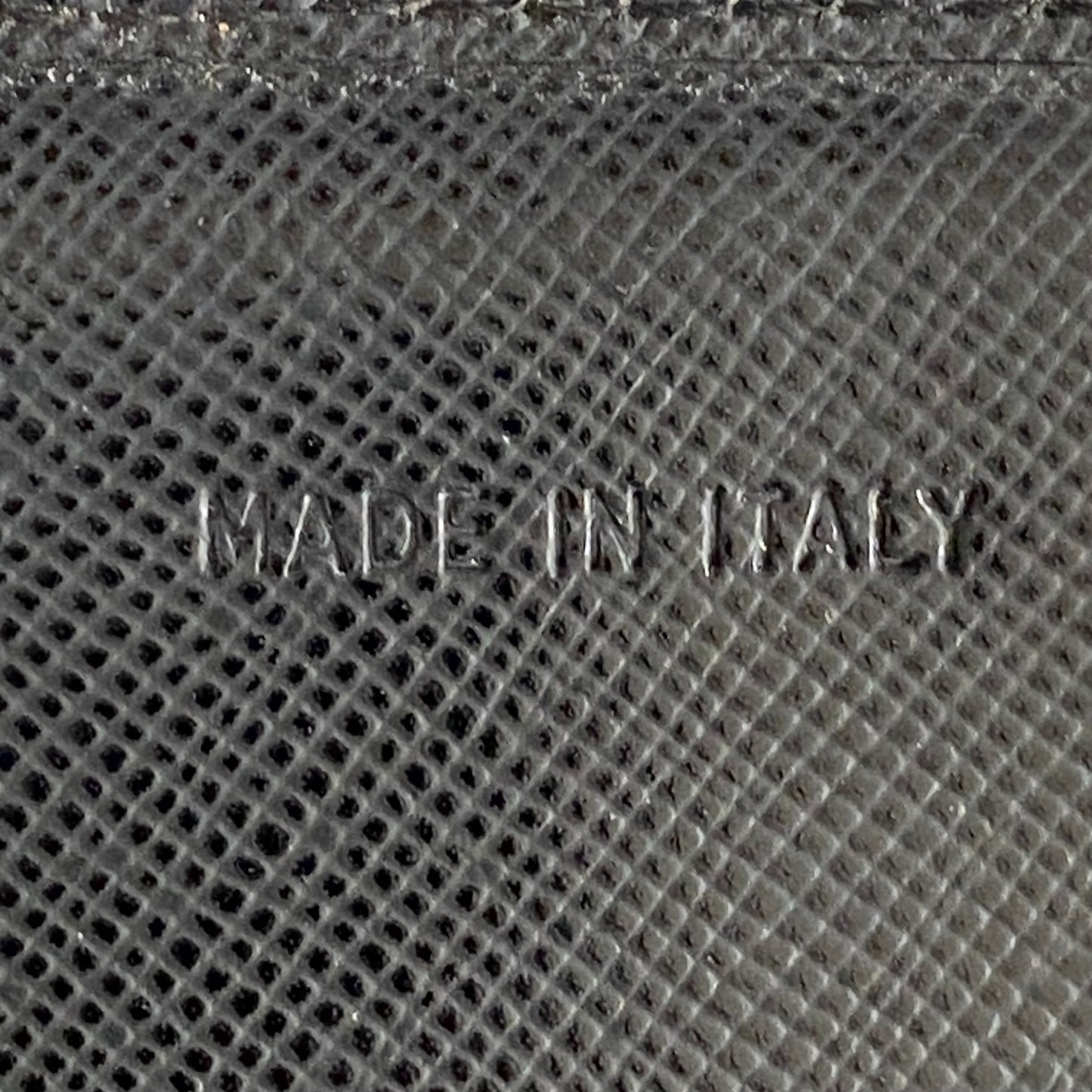PRADA black saffiano leather triangle logo long wallet authentic with coa box