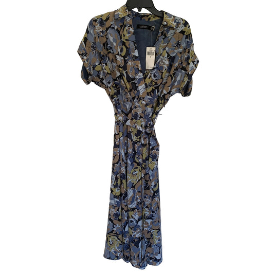 Lauren Ralph Lauren Women’s New Blue short sleeve belted dress size 2