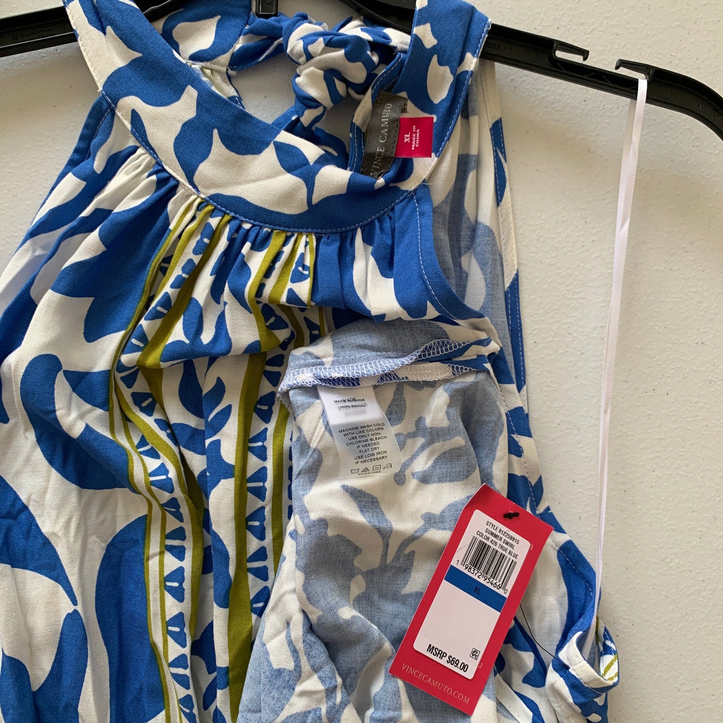 Vince Camuto Womens NWT multicolor maxi dress size XL