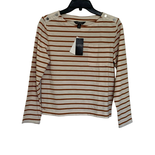 Lauren Ralph Lauren Women’s NWT cotton tan/cream long sleeve size S