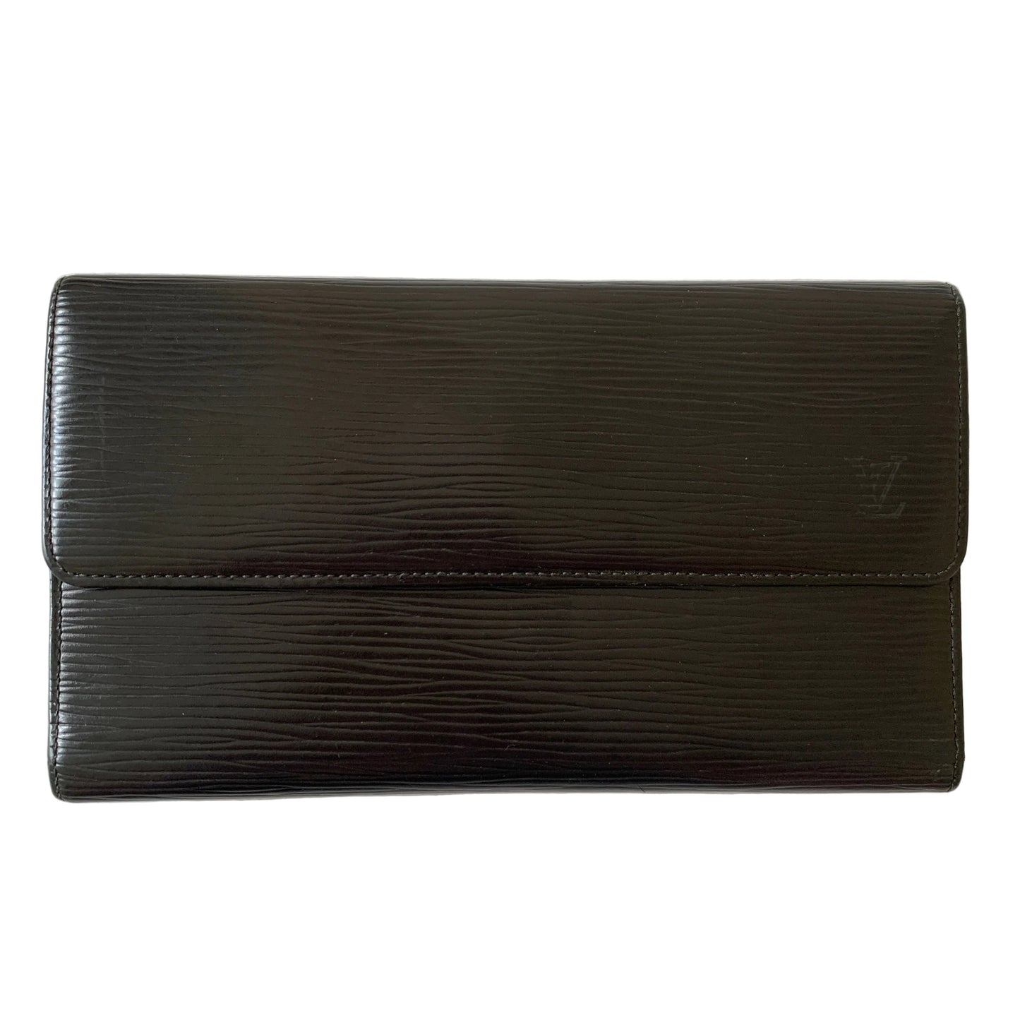 Louis Vuitton black Epi leather Wallet CA1922 Authentic with COA