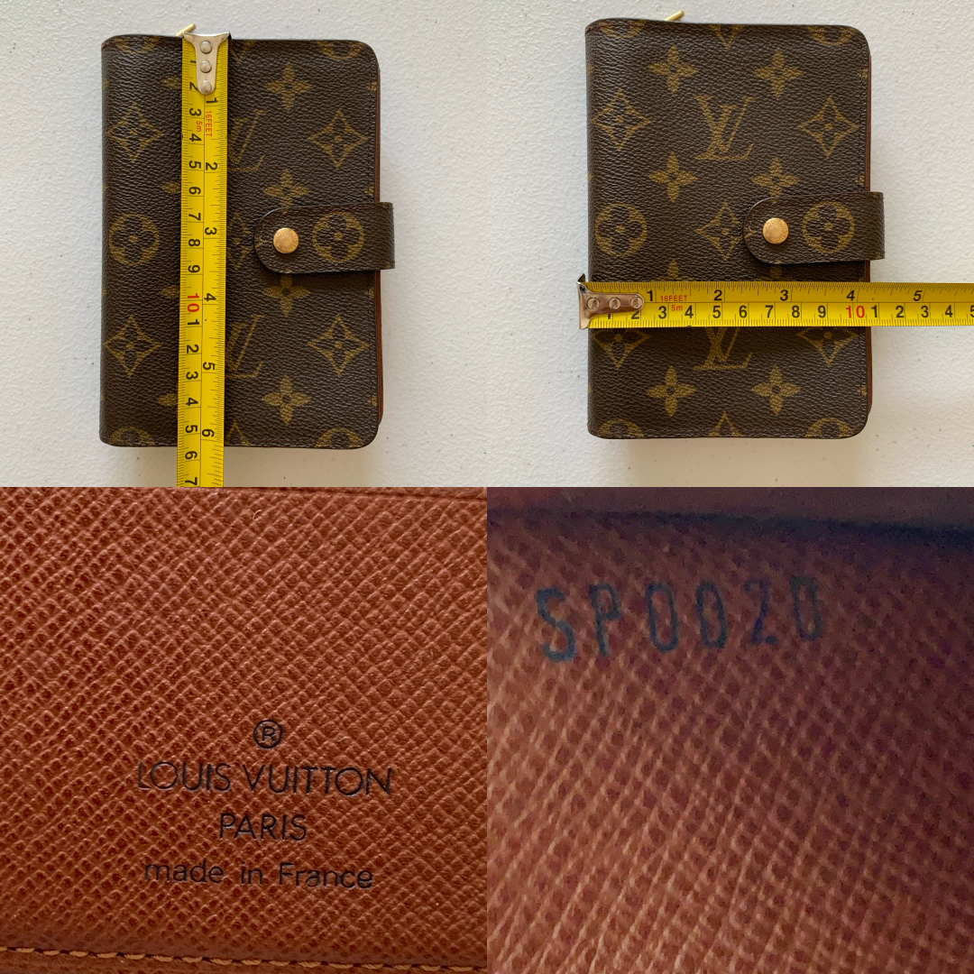 Louis Vuitton monogram bifold Wallet sp0020 authentic with COA