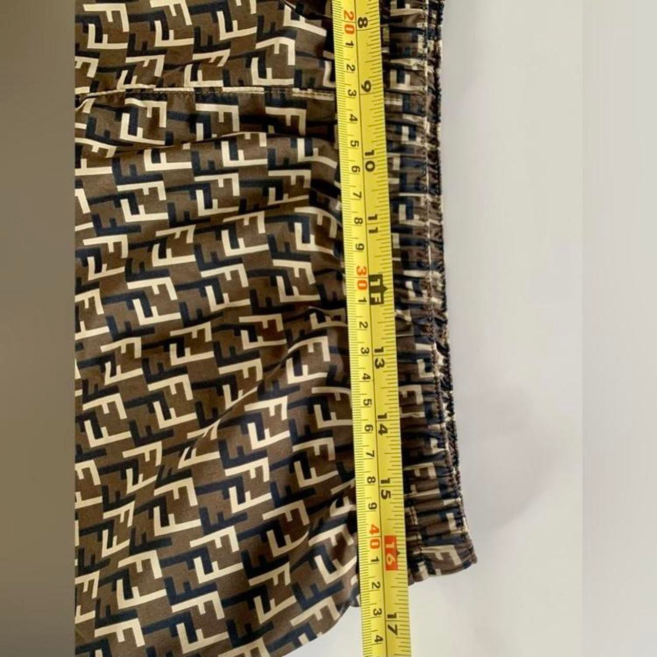 Authentic Fendi FF monogram men's swim trunks