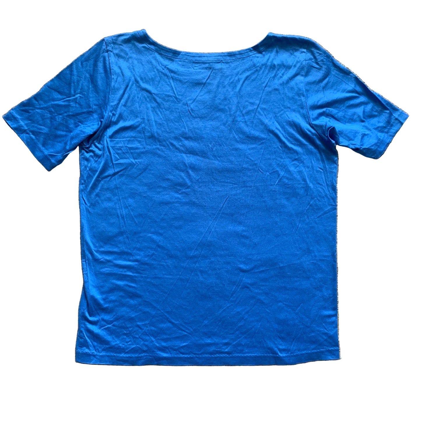 Yves Saint Laurent YSL logo blue cotton T-shirt authentic with COA size M
