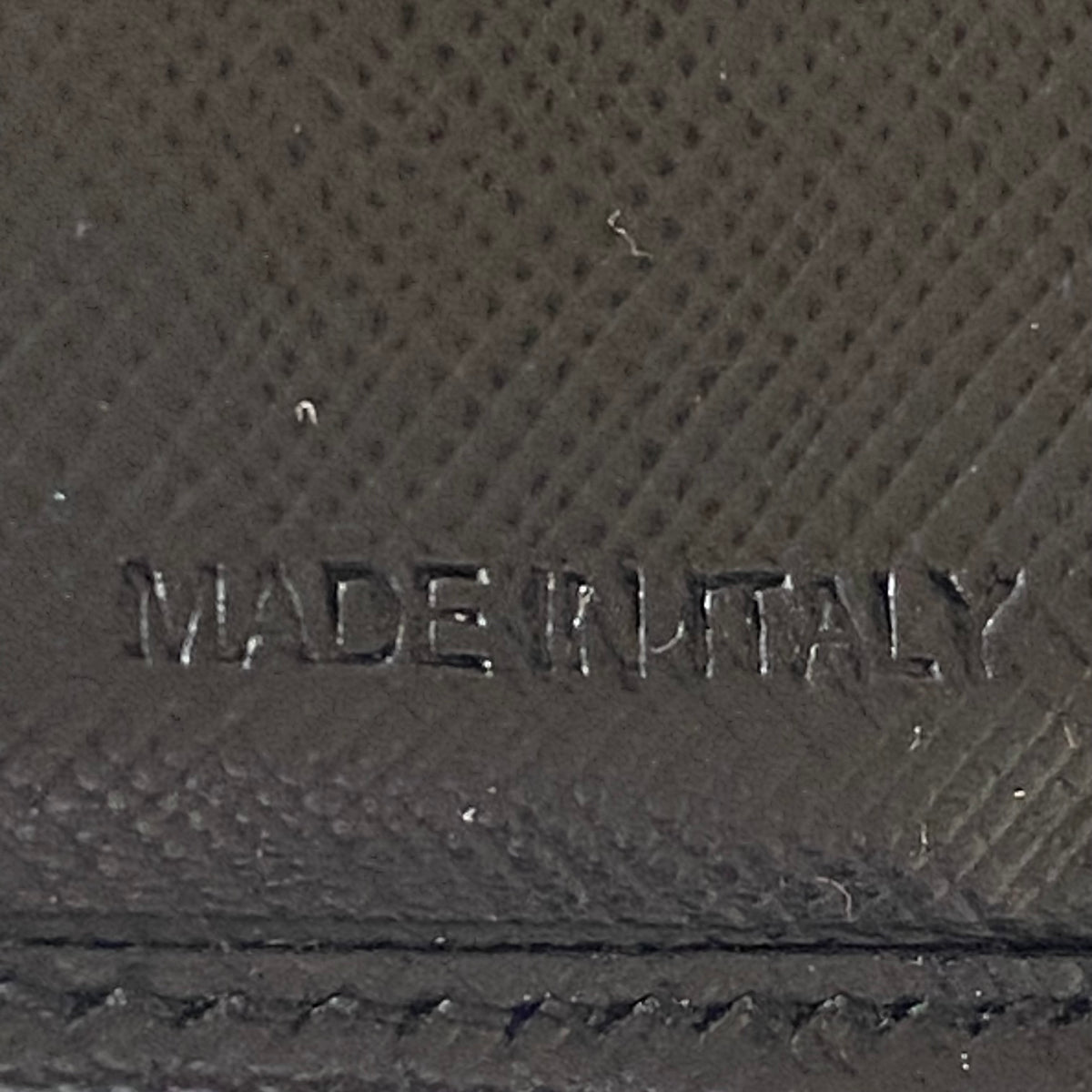 PRADA block leather long wallet authentic with coa and card 7.8x4.2