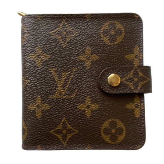 Louis Vuitton monogram compact unisex wallet CA1907 Authentic with COA