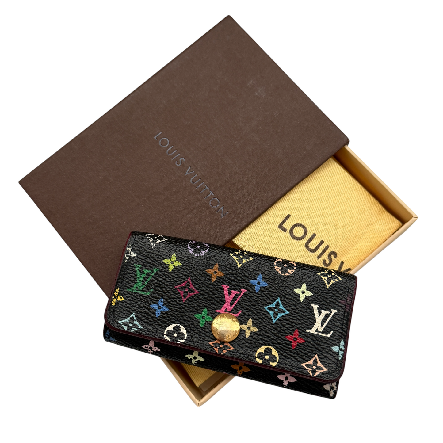 Louis Vuitton monogram murakami key holder authentic with COA box dust bag