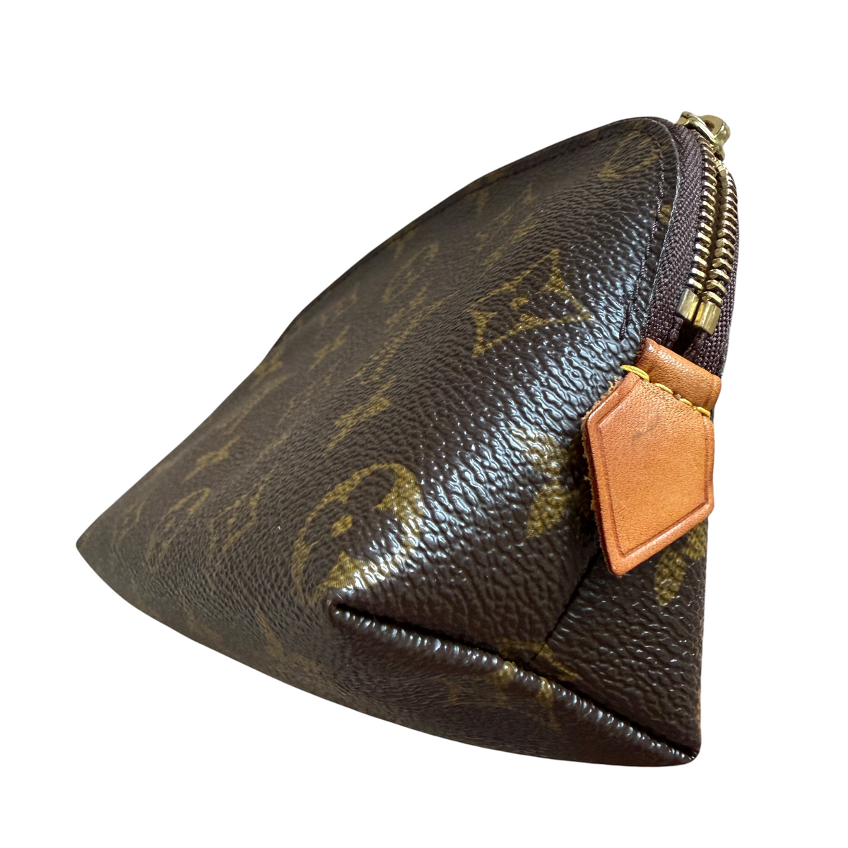 Louis Vuitton monogram cosmetic pouch CA0074 Authentic with COA 7.5x4.7