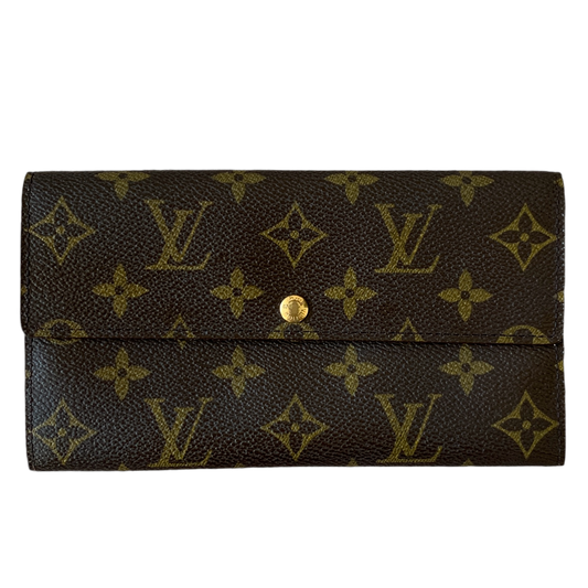 Authentic Louis Vuitton women’s monogram long wallet