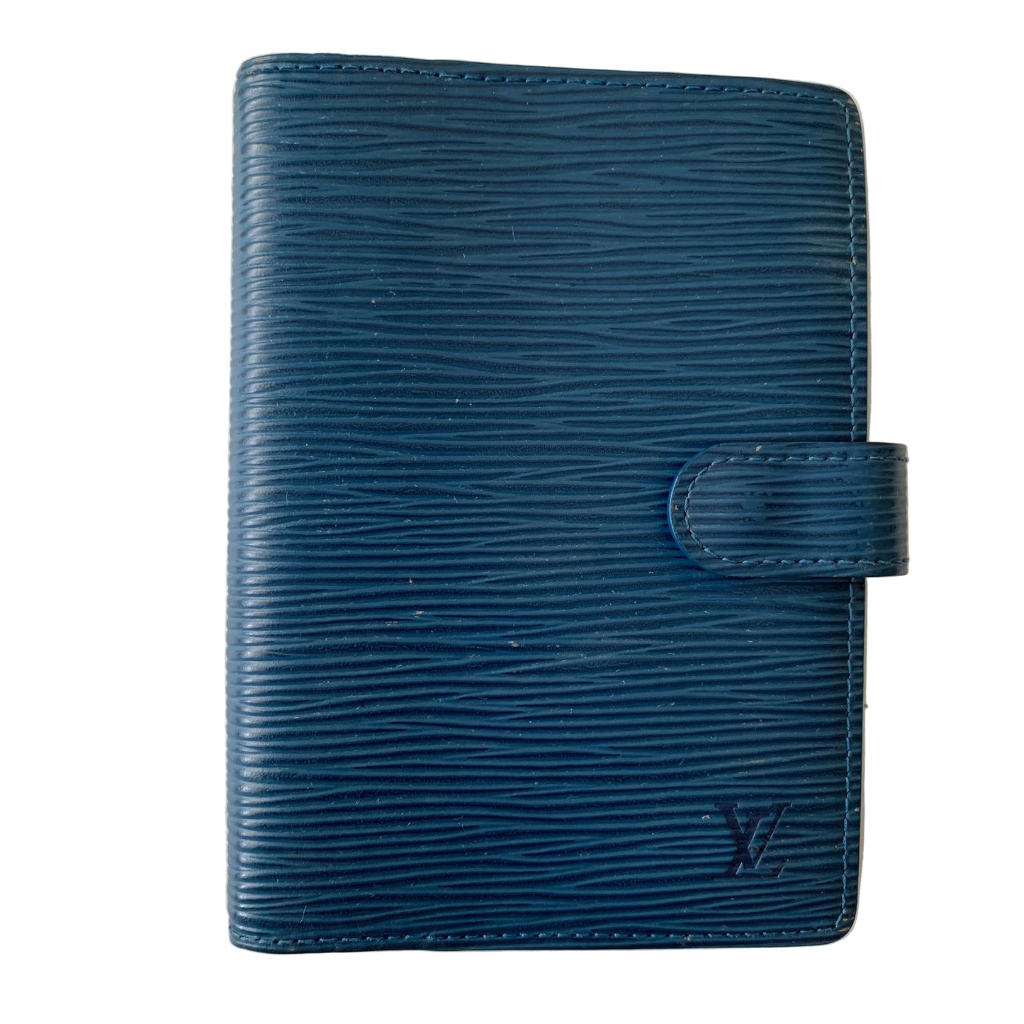 Louis Vuitton Blue epi leather Agenda PM CA0010 authentic with COA