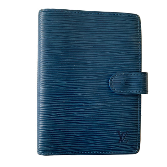 Louis Vuitton Blue epi leather Agenda PM CA0010 authentic with COA