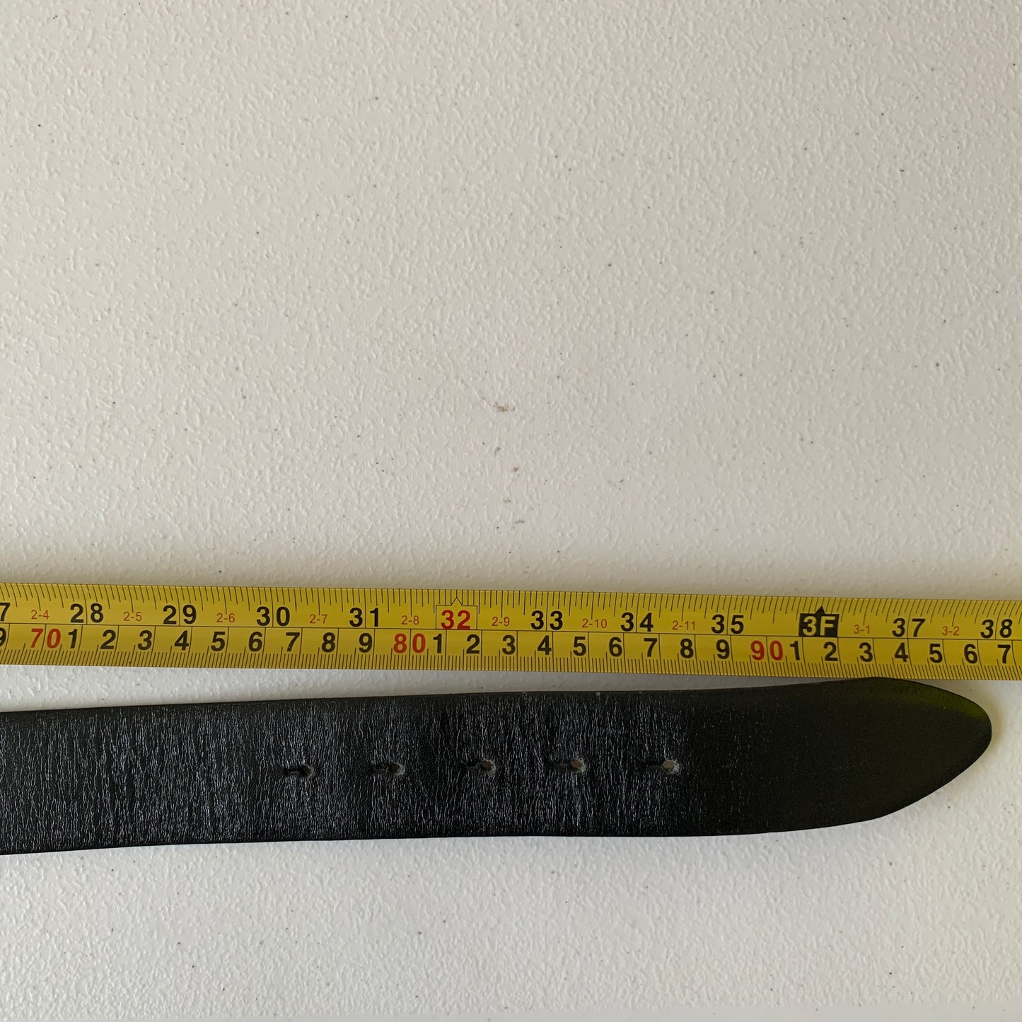 Dolce & Gabbana unisex black leather belt 90cm 36 inch Authentic with COA