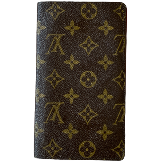Authentic Louis Vuitton unisex monogram long card holder wallet