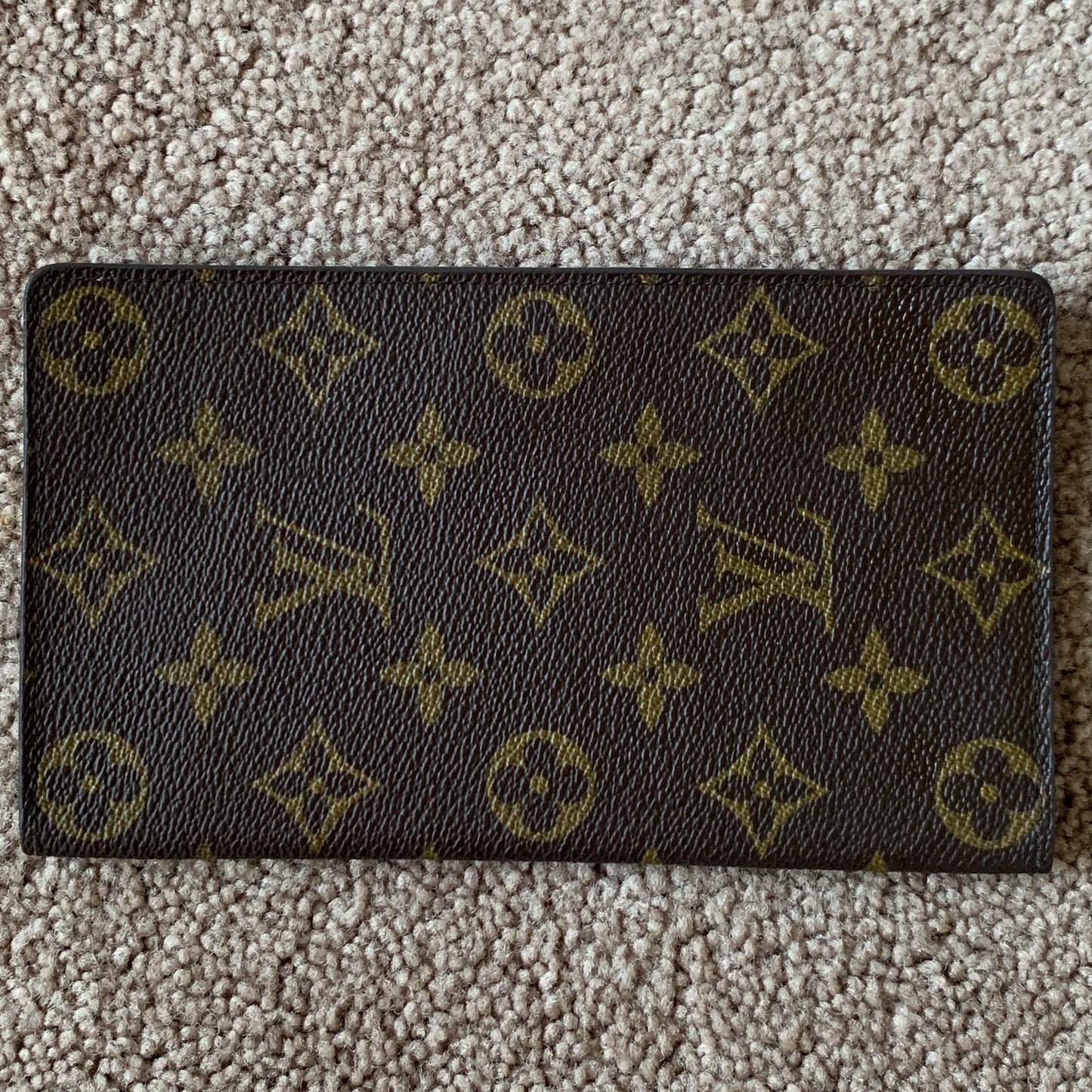 Authentic Louis Vuitton unisex monogram long card holder wallet