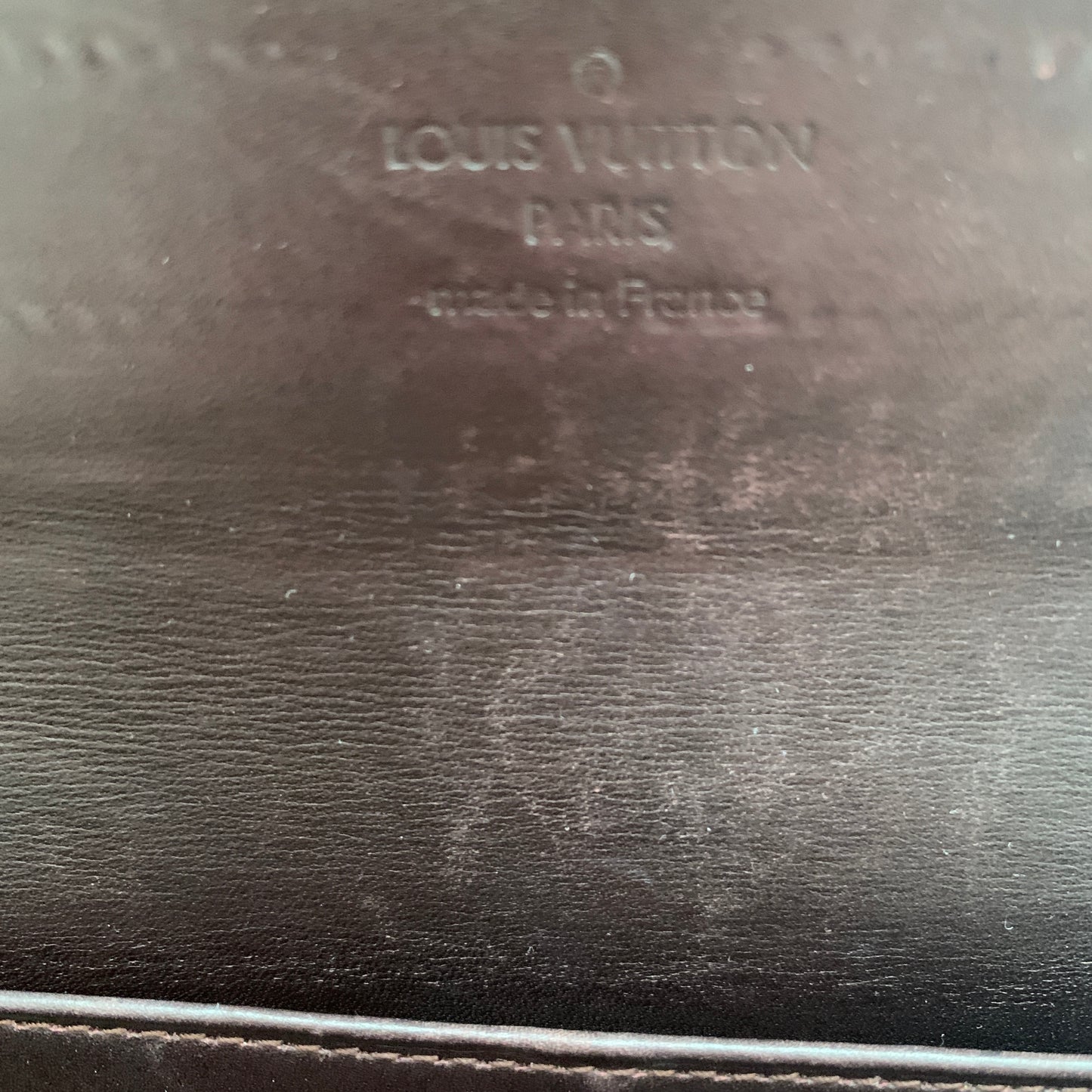 Louis Vuitton vernis patent Leather amarante long wallet tn0191 authentic with