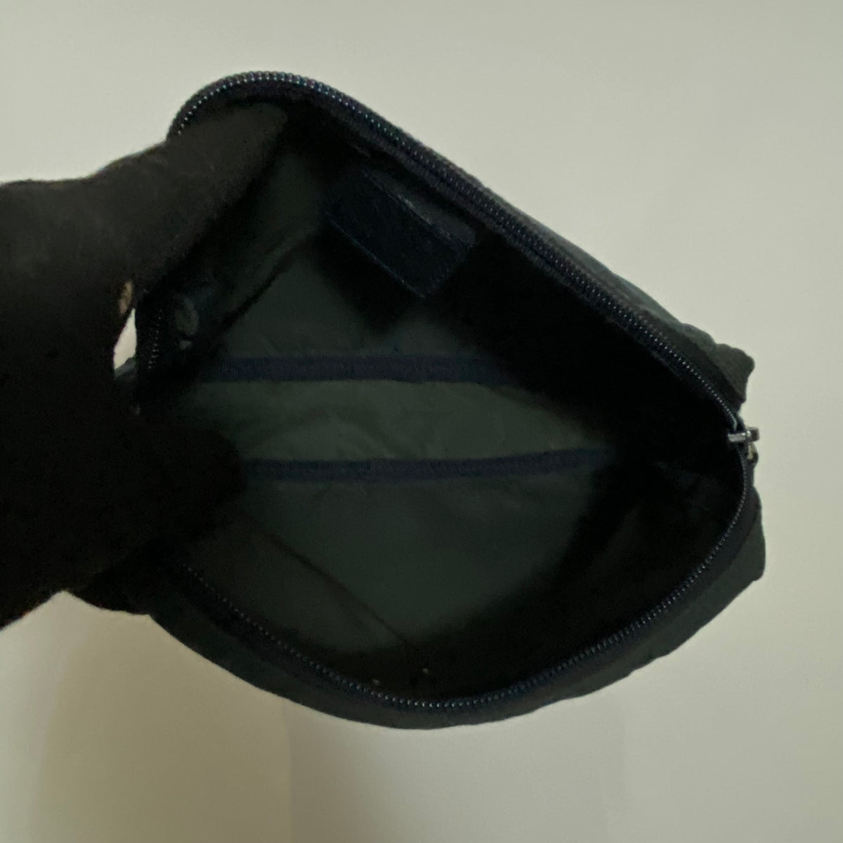 Prada black nylon pouch Authentic with COA 9.5x6x2.1