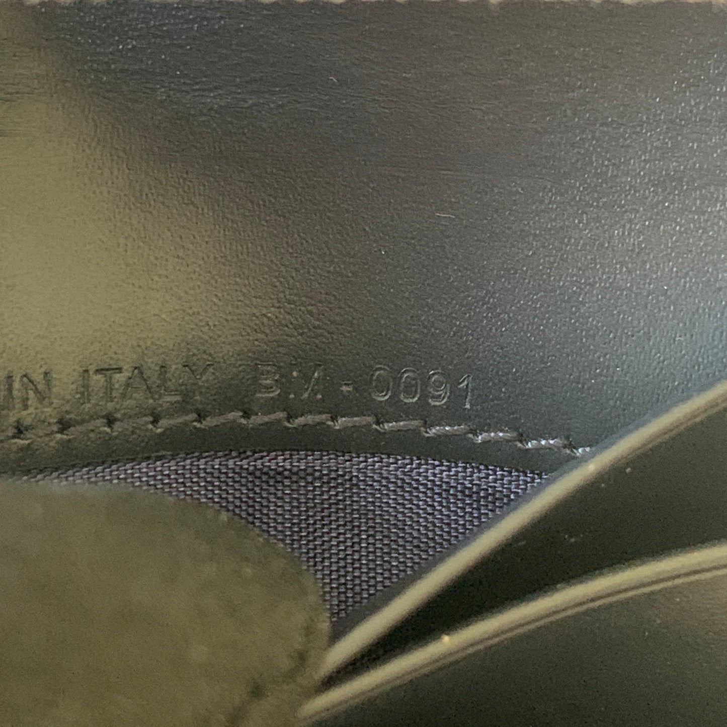 Dior oblique trotter canvas and blue leather trifold compact wallet