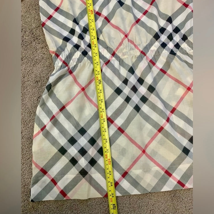 Authentic Burberry iconic cotton check dress like new size S for spring summer