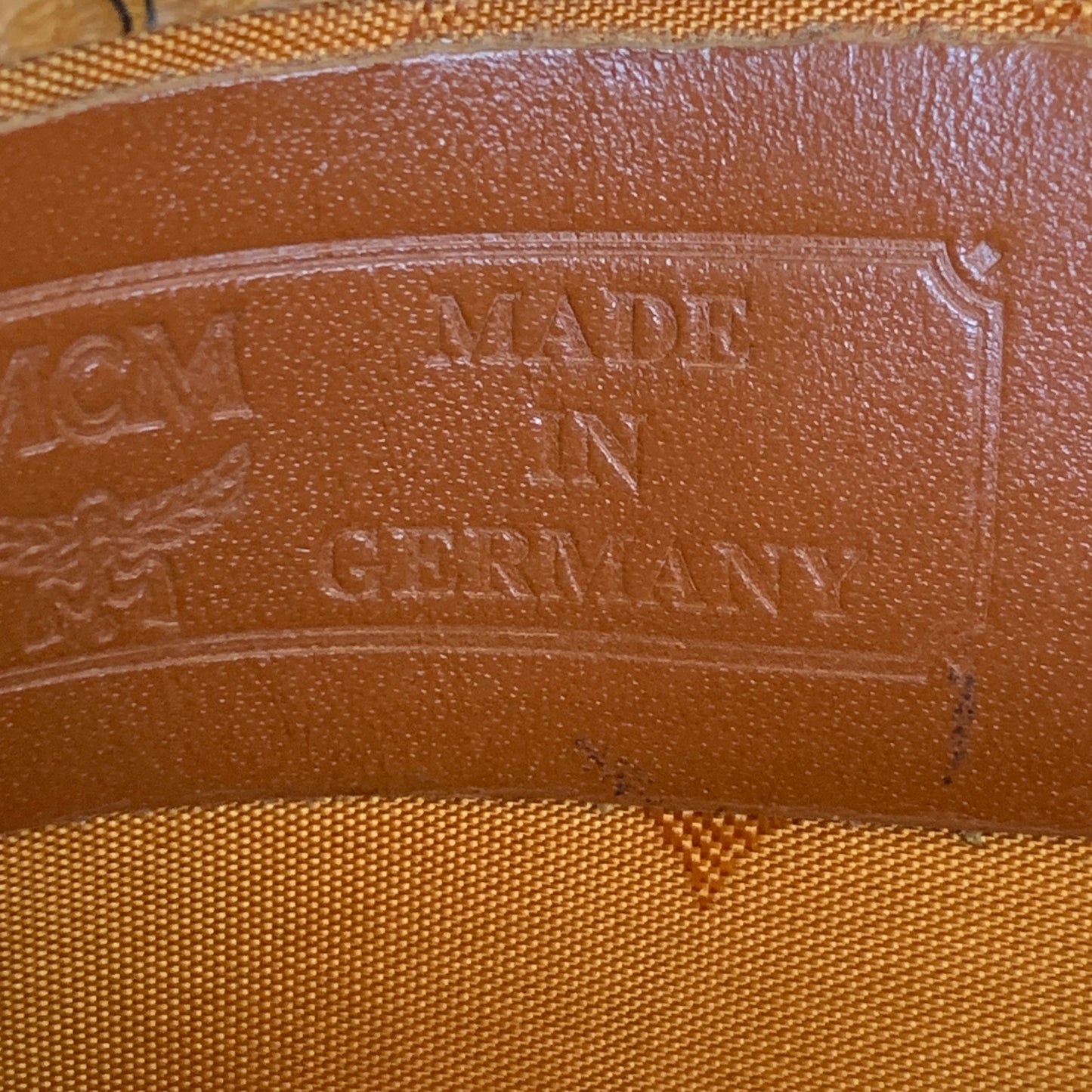 MCM cognacwallet authentic with COA 5.5x3.7