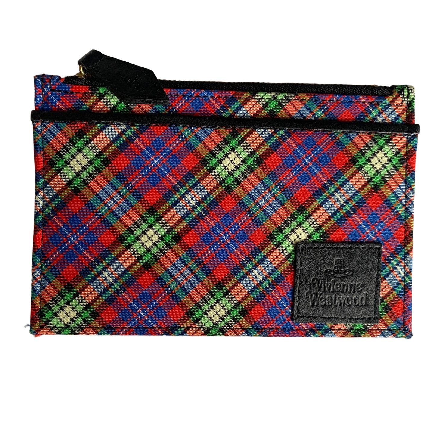 Vivienne Westwood zippy check pouch authentic with COA