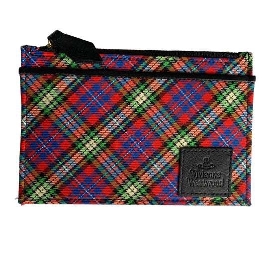 Vivienne Westwood zippy check pouch authentic with COA