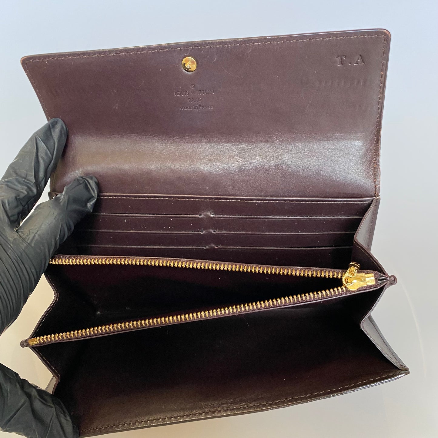 Louis Vuitton monogram vernis long wallet Authentic with COA
