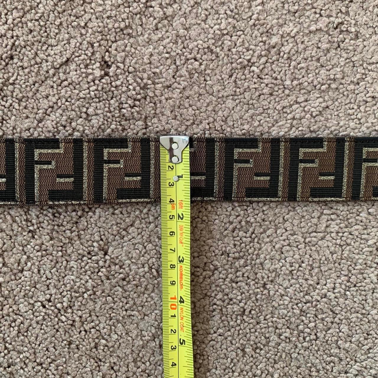 Authentic FENDI Women’s FF monogram belt with gold buckle 95 cm or 38 inch