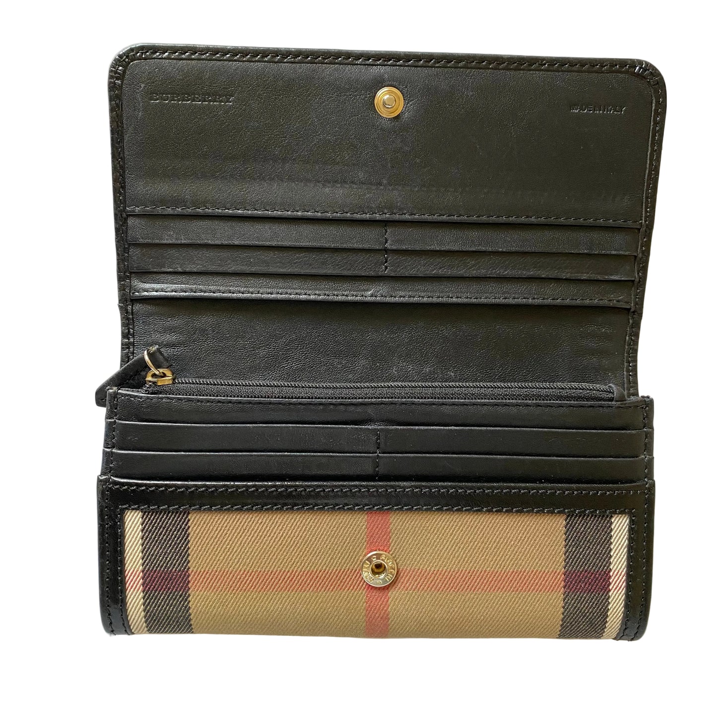 Burberry nova check long wallet Authentic with COA