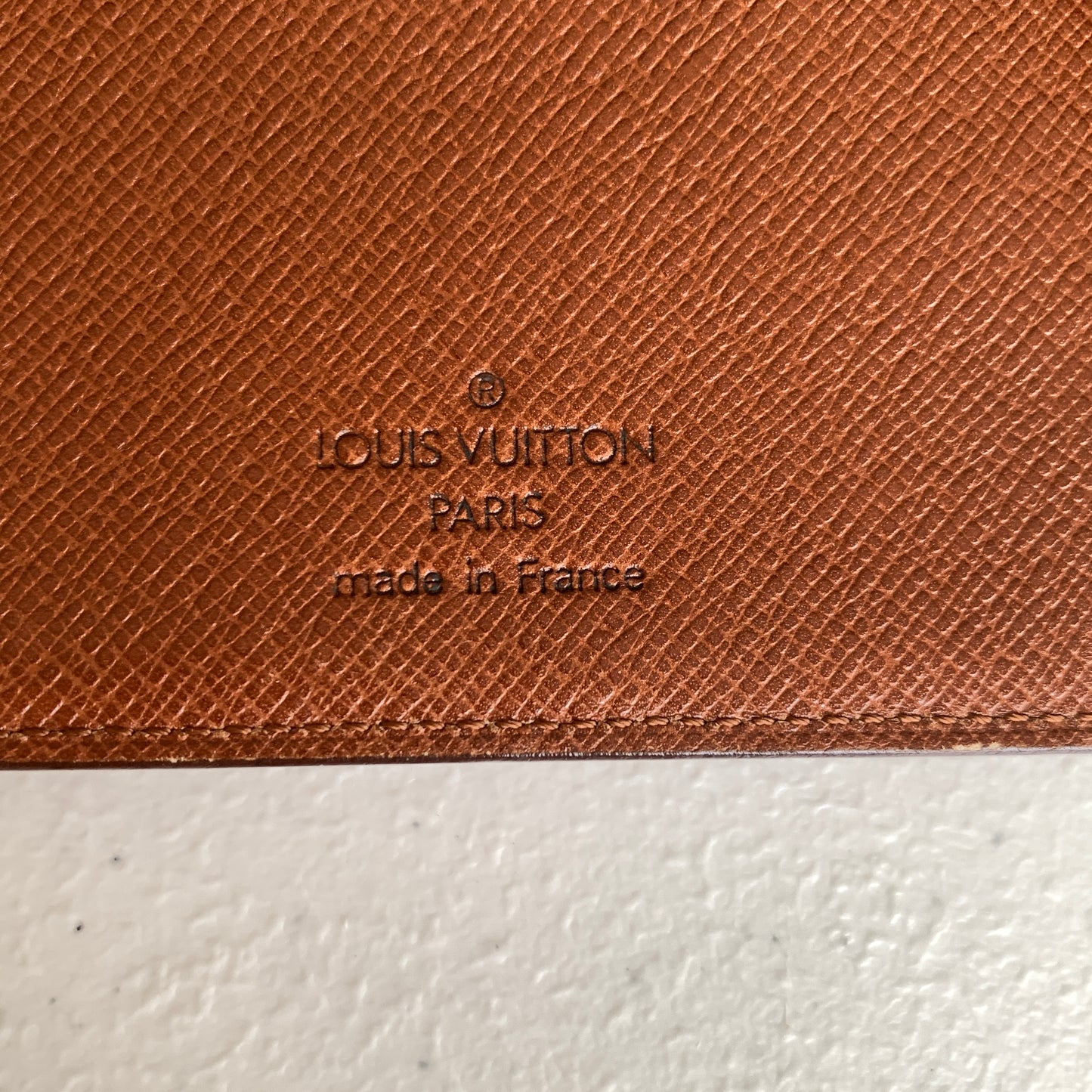 Louis Vuitton brown Epi leather agenda MM SP0995 agenda Authentic with COA