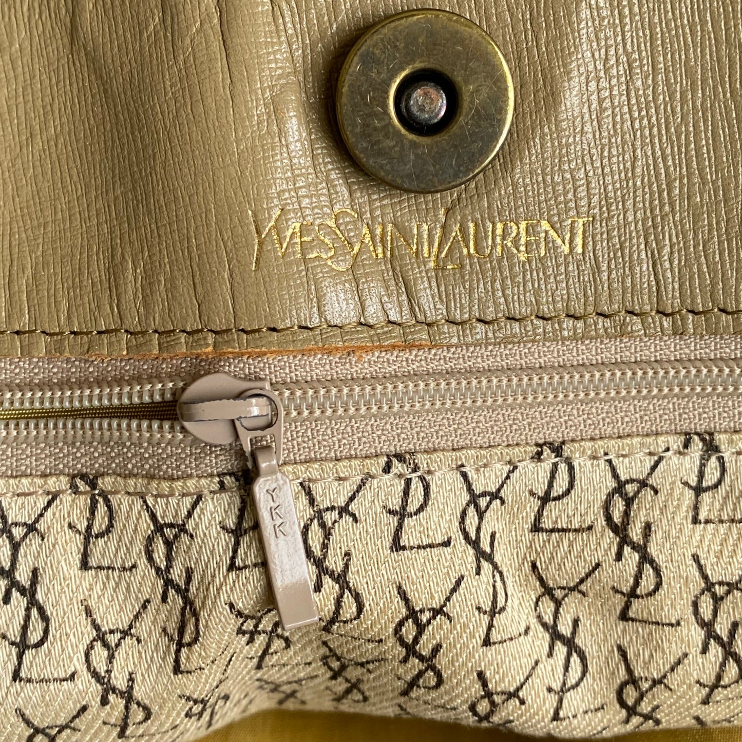 Yves Saint Laurent 2 way tote shoulder bag Authentic with COA 16.5x14x3.8