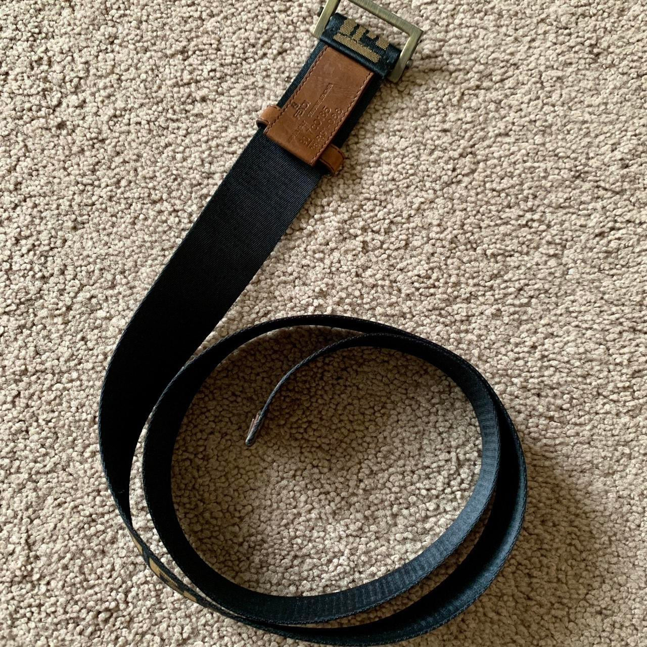 Authentic FENDI unisex monogram belt