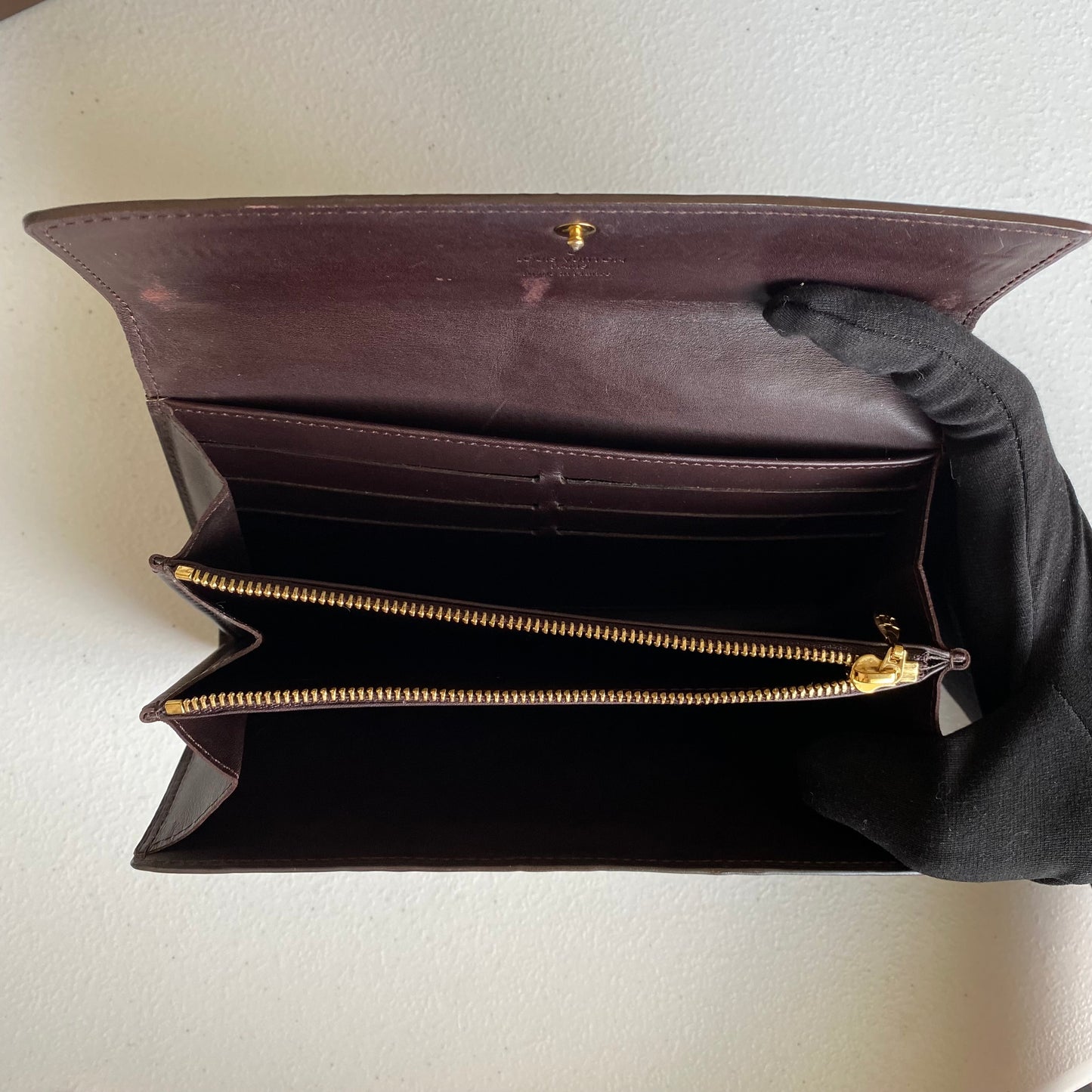 Louis Vuitton vernis long wallet tn3160 authentic with coa