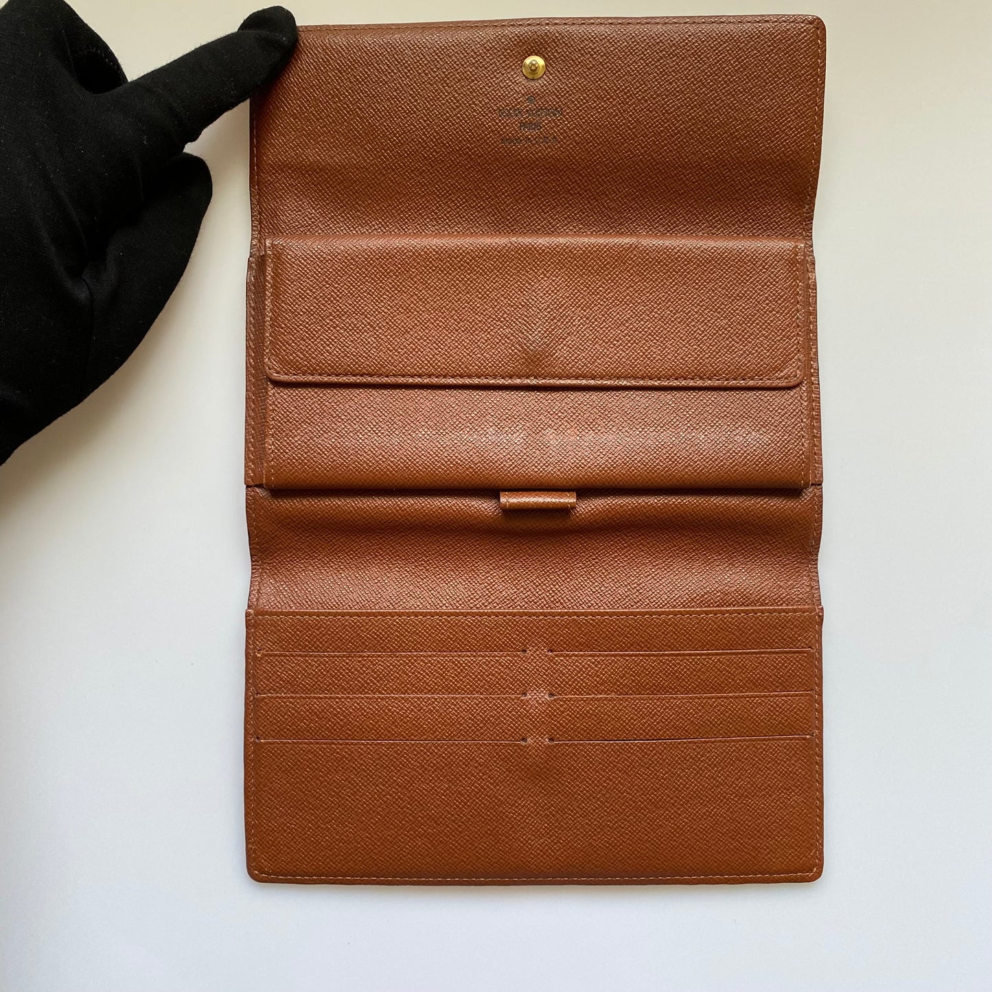 Louis Vuitton monogram Sarah long wallet SD0050 authentic with coa