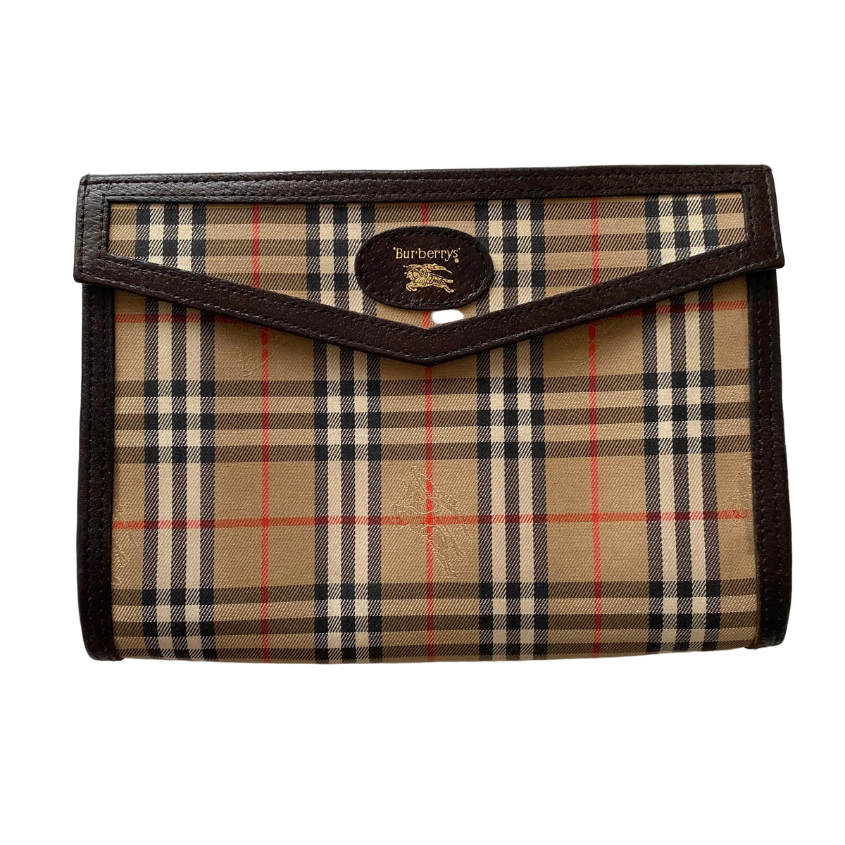 Burberry classic check clutch bag Authentic with COA 7.8x5.5x1.3