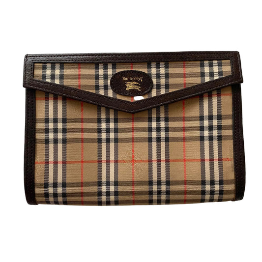 Burberry classic check clutch bag Authentic with COA 7.8x5.5x1.3