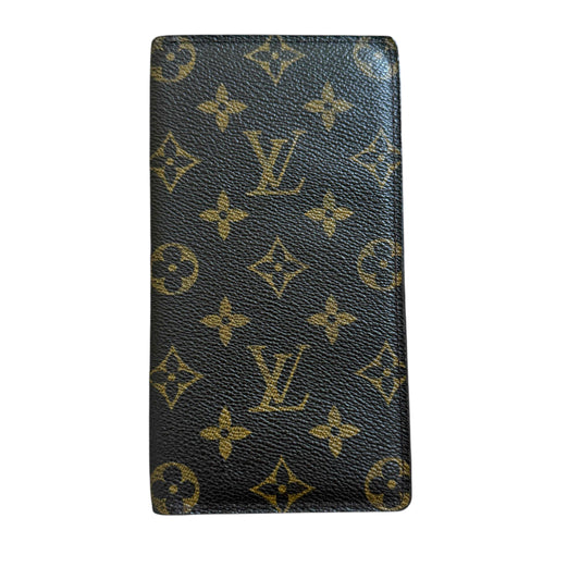 Louis Vuitton monogram long Brazza wallet unisex authentic with COA CT0968