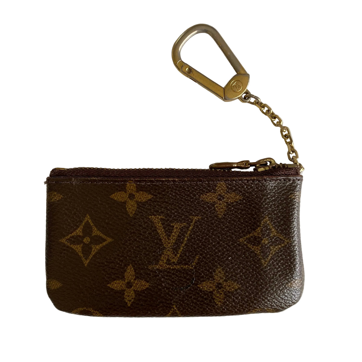 Louis Vuitton monogram coin key pouch Authentic with COA 4.5x2.7