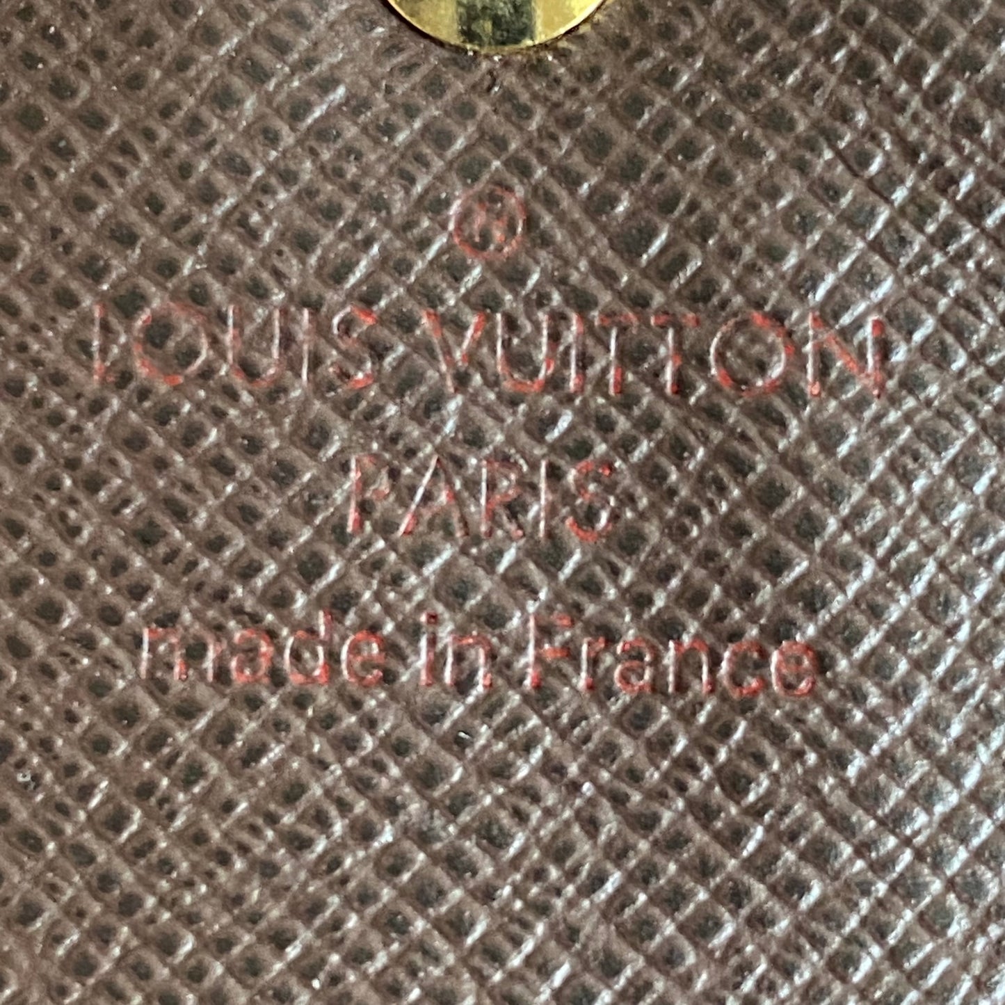 Luis Vuitton damier ebene key case TJ2198 Authentic with COA
