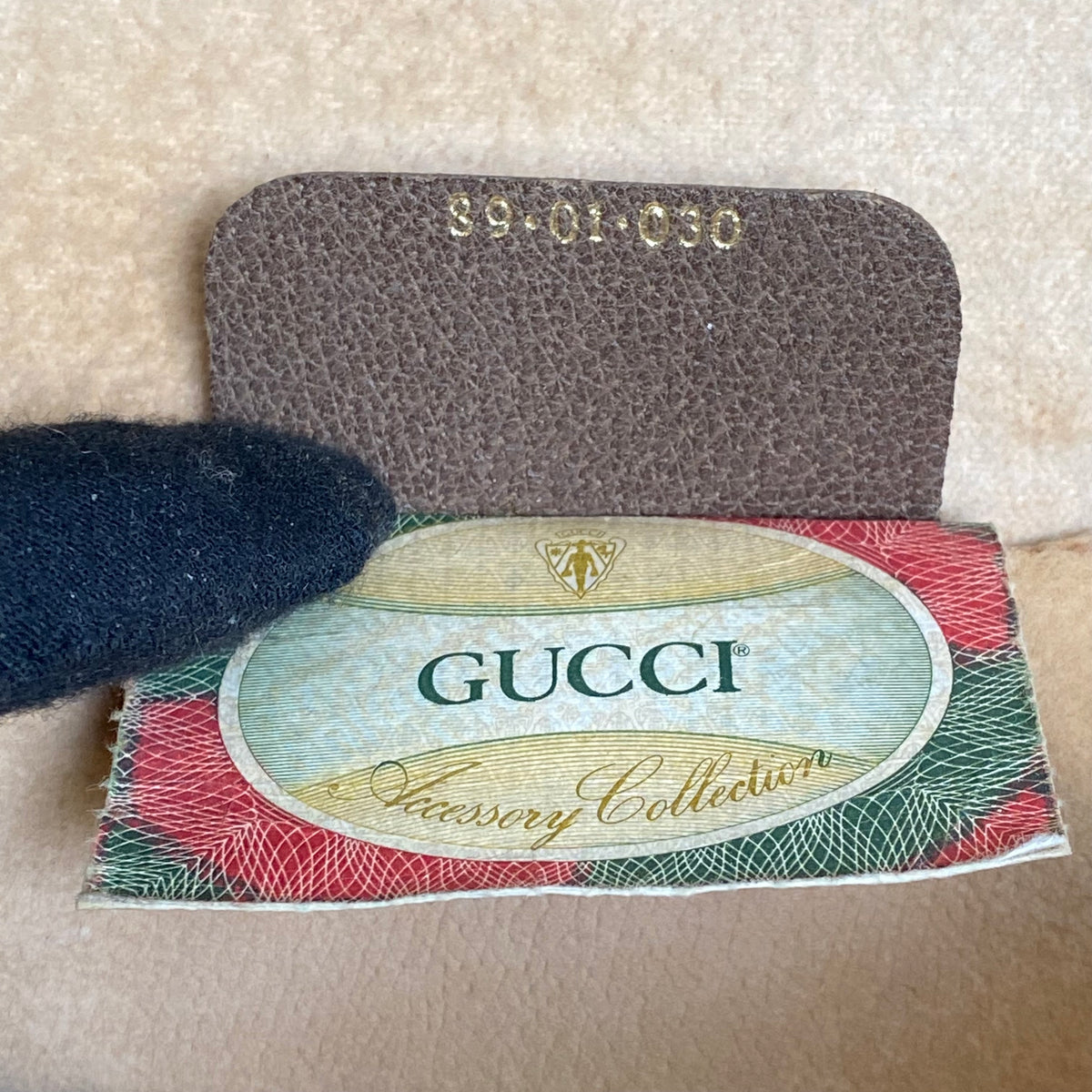 Gucci sherry line monogram clutch clutch bag Authentic with COA 9.7x7x2.8