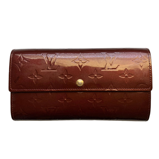 Louis Vuitton vernis monogram Wallet TR1143 Authenticator with COA