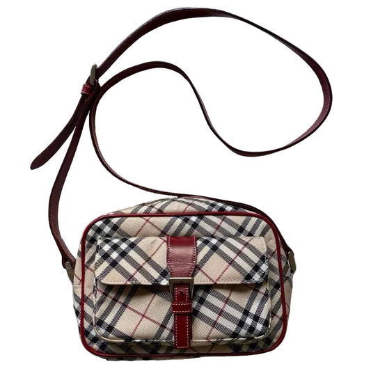 Burberry nuova check crossbody bag authentic with COA 9x6x3.3