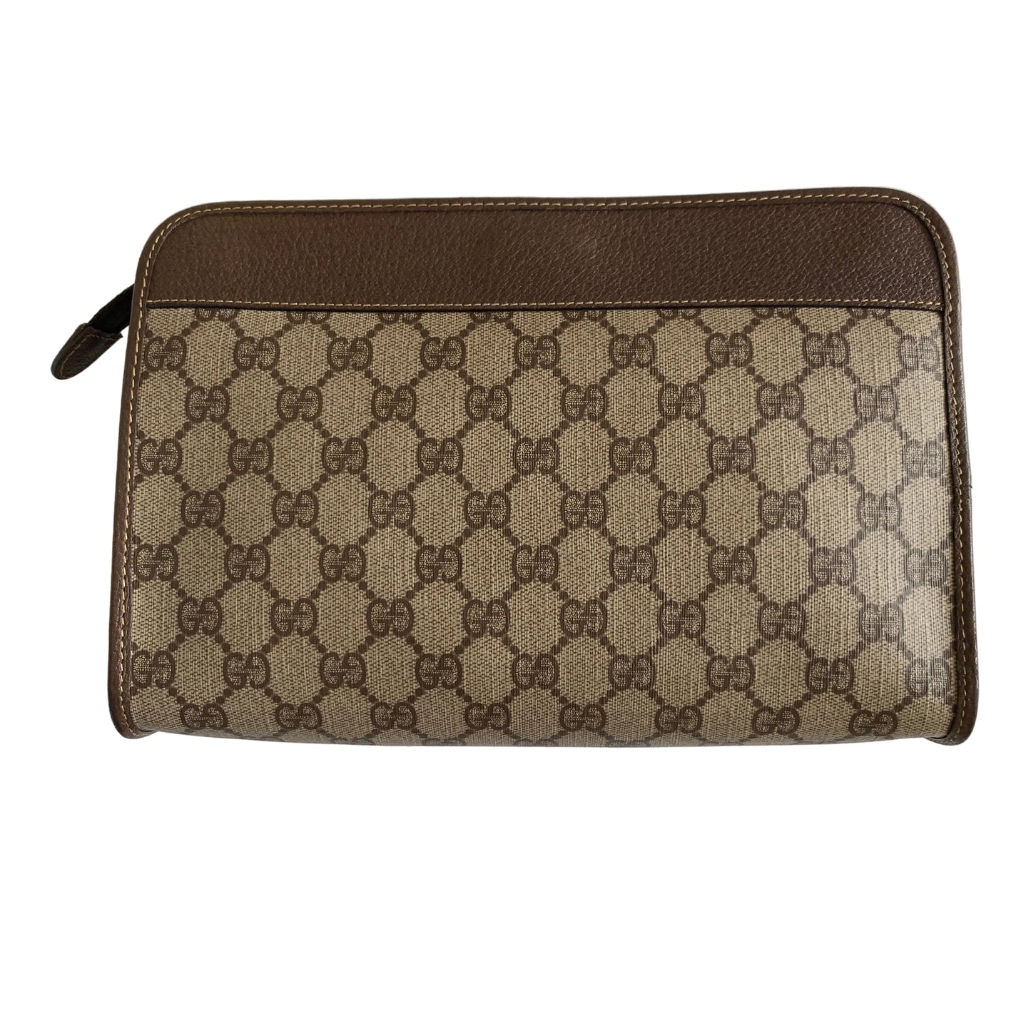 Gucci GG supreme monogram clutch bag Authentic with COA